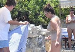 Nurgül Yeşilçay tatil sezonunu açtı! “Buradayım aşkım"