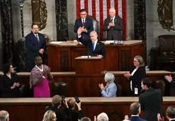 ABD Kongresi'nde utanç veren görüntüler! İsrail Başbakanı Netanyahu dakikalarca alkışlandı