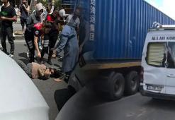 Esenyurt'ta feci kaza: Freni boşalan TIR, 5 araca çarptı! 1 kişi aracın içinde sıkıştı