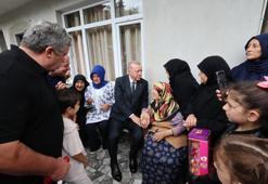 Cumhurbaşkanı Erdoğan'dan memleketi Rize'de ziyaret ettiği komşuları konuştu