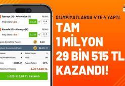 Dört dörtlük skor tahminlerinde bulundu, 42.587.67 oranla tam 1 milyon 29 bin 515 TL kazandı!