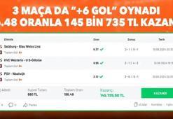 3 maça da “+6 gol” oynadı, 196.48 oranla 145 bin 735 TL kazandı!