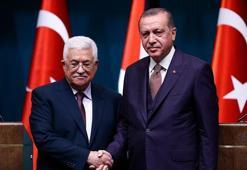 Cumhurbaşkanı Erdoğan, Filistin lideri Abbas'la görüştü
