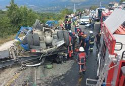 Bolu Dağı Geçişi'nde feci kaza: Tır otomobili sürükleyerek devrildi! Ölü ve yaralılar var