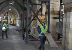 Gaziantep'te depremde hasar gören asırlık Zincirli Bedesten restore ediliyor