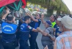 Adana'da zabıta ekipleri kaldırım işgaliyle mücadele başlattı