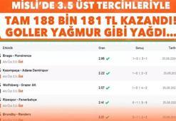 Misli’de 3.5 Üst tercihleriyle tam 188 bin 181 TL kazandı! Goller yağmur gibi yağdı…