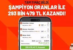 Tam 11 maç bildi, Misli’de Şampiyon Oran farkıyla 293 bin 479 TL kazandı!