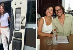 Bergüzar Korel'den ilk karavan fotoğrafı: Ekibe söz verdim her gün...