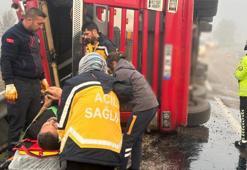 Çorum'da yoğun sis kazaya sebep oldu: 1 yaralı