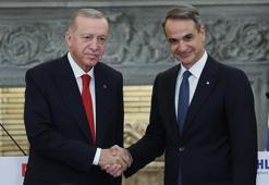 Cumhurbaşkanı Erdoğan, Yunanistan Başbakanı Miçotakis'i kabul etti