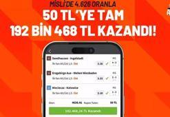 Misli’de 4.626 oranla 50 TL’ye tam 192 bin 468 TL kazandı! Son maçta gelen son dakika golü…