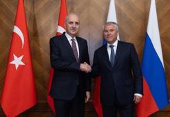 TBMM Başkanı Kurtulmuş, Rusya Devlet Duması Başkanı Volodin ile görüştü