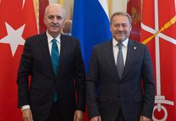 TBMM Başkanı Numan Kurtulmuş, ST. Petersburg Yasama Meclisi Başkanı Belskiy ile görüştü