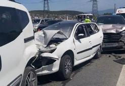 Toz taşınımı zincirleme kazaya neden oldu: 8 araç birbirine girdi, 6 yaralı