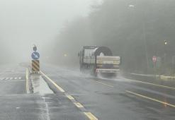 Bolu Dağı'nda görüş mesafesi 20 metreye düştü