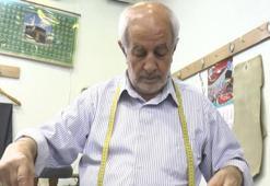 70 yaşındaki terzi Cemal ustanın meslek aşkı hayran bırakıyor!