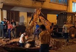 Doğalgaz boru hattı delindi, gaz kokusu mahallede paniğe neden oldu