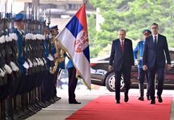 Cumhurbaşkanı Erdoğan, Sırbistan'da resmi törenle karşılandı