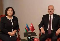 TBMM Başkanı Numan Kurtulmuş, Azerbaycan Milli Meclis Başkanı Gafarova ile görüştü