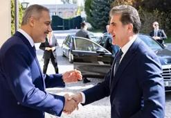 Dışişleri Bakanı Hakan Fidan, IKBY Başkanı Barzani ile görüştü