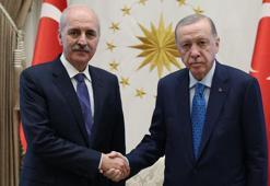 Cumhurbaşkanı Erdoğan, TBMM Başkanı Kurtulmuş'u kabul etti
