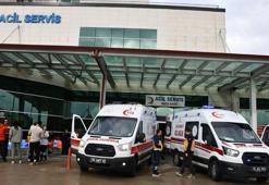 Samsun'da öğrencileri taşıyan okul servisi devrildi: 9 yaralı