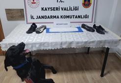 Kayseri'de ayakkabı tabanında uyuşturucu yakalandı