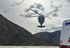 Askeri helikopter hamile kadın için havalandı