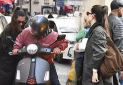 Meriç Aral ile Serkan Keskin'den bir doğru bir yanlış! Kask takmadan doktora koştu