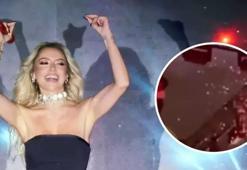 Hadise konserinde yangın! Apar topar terk ettiler