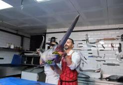 Ankara'da 75 kiloluk kılıç balığından cağ kebabı yapıldı