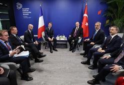 Cumhurbaşkanı Erdoğan, Macron ile görüştü
