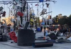 Erzincan'da sıra dışı gösteri! Profesör kirliliğe dikkat çekti