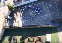 Giresun'da öğrencilerden "1938" koreografisi