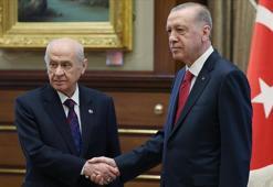 Cumhurbaşkanı Erdoğan'ın, MHP lideri Bahçeli'yi kabulü sona erdi