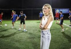 Güzellik kraliçesi futbol aşkından vazgeçmiyor! Podyumdan sahaya indi, kulübe başkan oldu