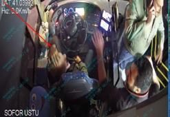 Beyoğlu'nda saldırgan şahıs otobüs şoförüne kaldırım taşı fırlattı