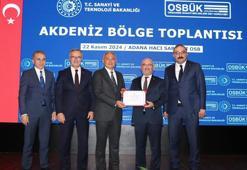 Adana Hacı Sabancı OSB'ye 'Yeşil OSB' belgesi