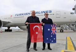 THY, Sidney'e direkt uçuşlarına başladı! Uçağı su dökerek uğurladılar