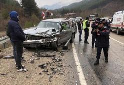 Şehidin cenaze konvoyunda kaza; 6 yaralı