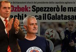 İtalyan basını manşete taşıdı: Dursun Özbek, Mourinho'ya gıcık