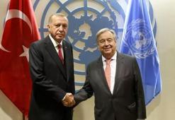 Cumhurbaşkanı Erdoğan, BM Genel Sekreteri Guterres'le görüştü