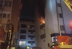 Maltepe'de apart otelde korkutan yangın