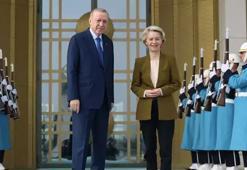 Cumhurbaşkanı Erdoğan, AB Komisyonu Başkanı von der Leyen’i kabul etti