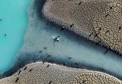 Burdur Gölü'nün fotoğrafı dünya zirvesinde! Öğretmen çekip gönderdi