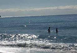 Alanya'da Aralık ayında deniz keyfi