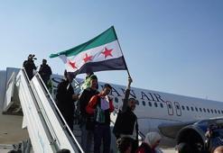 Esad rejiminin ardından Şam'dan kalkan ilk uçak Halep'e indi