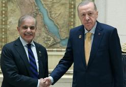 Cumhurbaşkanı Erdoğan, Pakistan Başbakanı Şahbaz Şerif ile bir araya geldi