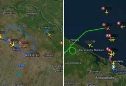 İstanbul’da uçaklar, Cümülonimbus bulutları nedeniyle havada tur atıyor